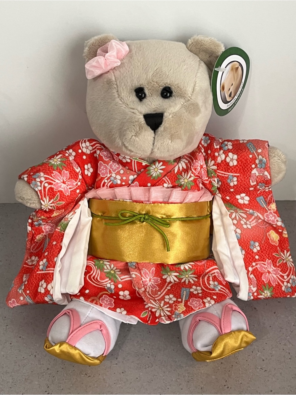 NWT Starbucks Japan Bearista Girl Floral Kimono Plush Doll Limited 143rd Edition